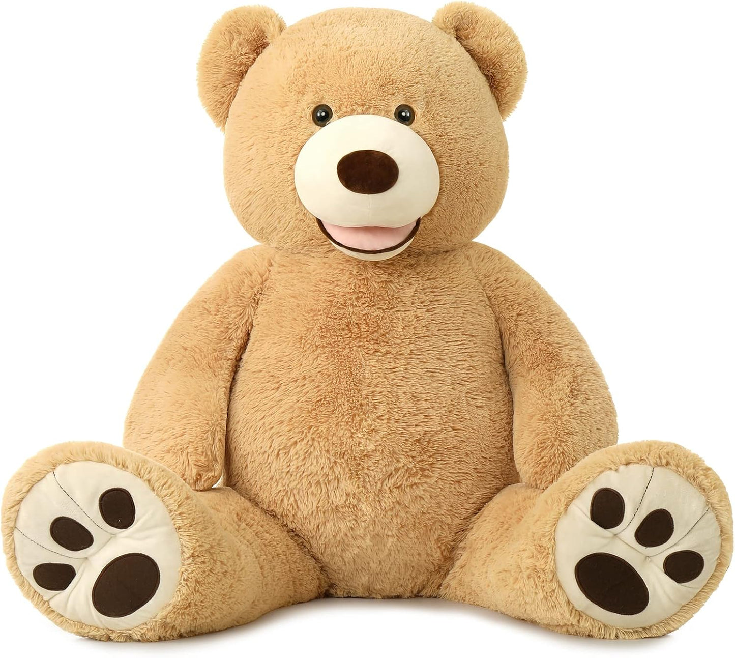 Big Plush Giant Teddy Bear Premium Soft Stuffed Animals, Large Big Teddy Bear 5 Feet Brown, Cuddly Plush Toy for Girlfriends, Kids, 51In