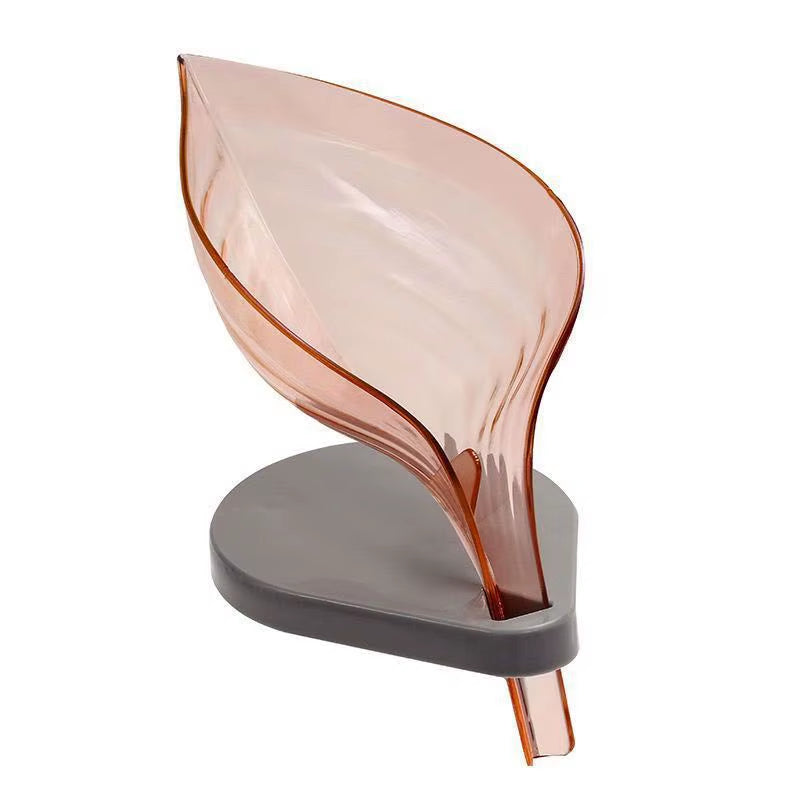Bathroom Soap Holder Leaf Shape Soap Dish Bathroom Storage Rack Creative Dish Storage Plate Tray Soap Box