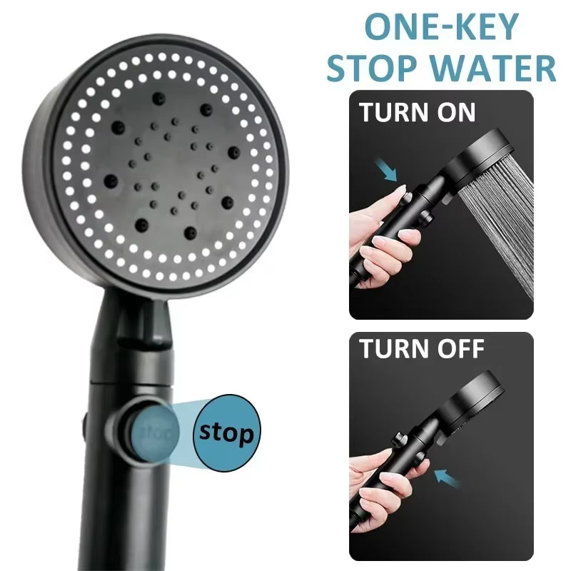 Xiaomi Shower Head Water Saving 5 Modes Adjustable High Pressure Showerhead Handheld Spray Hangable Bathroom Accessories