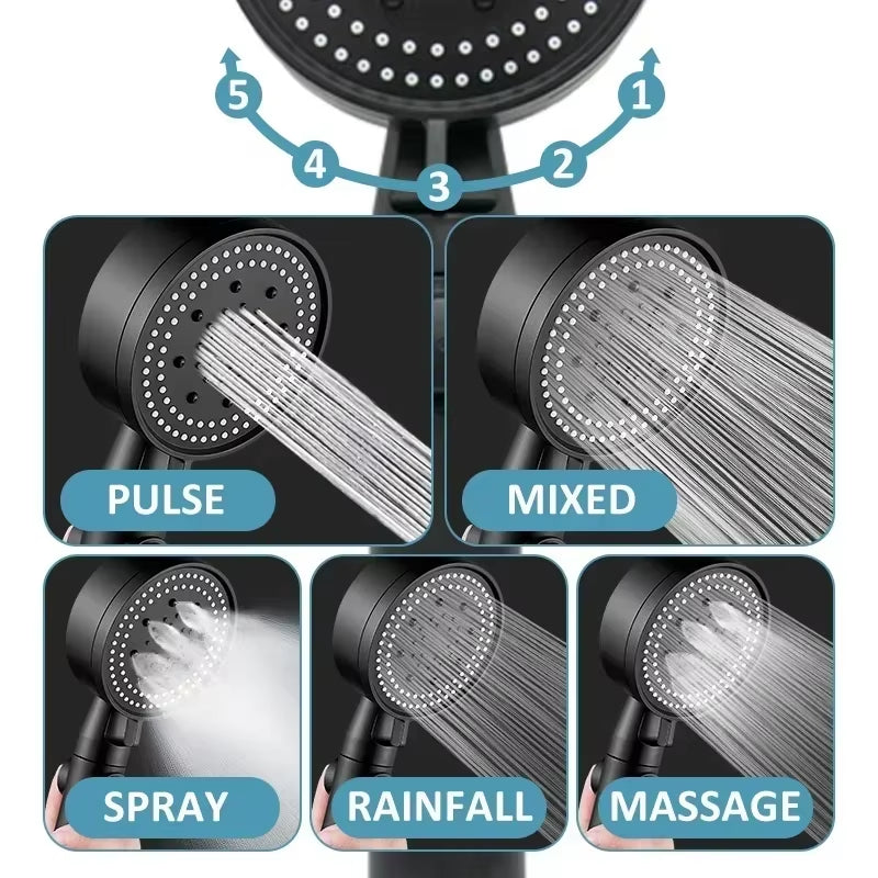 Xiaomi Shower Head Water Saving 5 Modes Adjustable High Pressure Showerhead Handheld Spray Hangable Bathroom Accessories