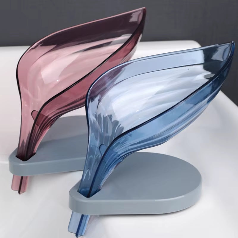 Bathroom Soap Holder Leaf Shape Soap Dish Bathroom Storage Rack Creative Dish Storage Plate Tray Soap Box
