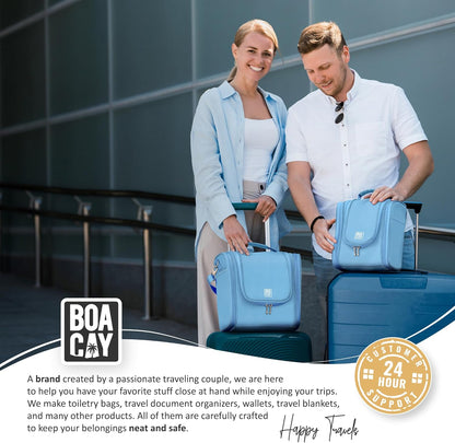 Hanging Travel Toiletry Bag for Women and Men, Makeup Bag, Bathroom & Shower Organizer Kit for Accessories, Cosmetics, Travel Essentials