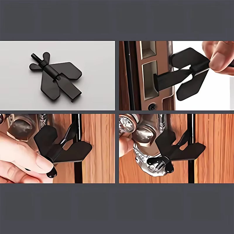 NEW Portable Hotel Door Lock Live Alone Self-Defense Door Stop Travel Anti-Theft Door Stopper Childproof Door Lock Safety Home L