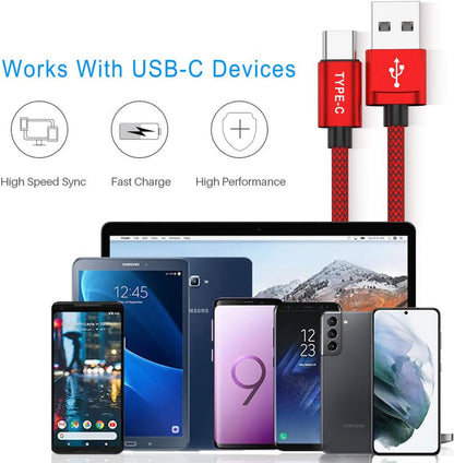 USB Type C Charger Cable 1Pack 3.3FT,4 in 1 Charger Cable