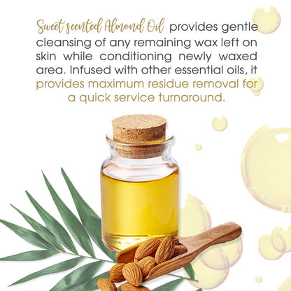 Satin Release Wax Residue Remover Oil, Post-Wax Treatment Fast-Dissolving, 16 Oz, 1-Pack