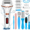 Electric Foot File Callus Remover, Rechargeable Pedicure Tools Foot Care Kit, Callus Remover for Feet with 3 Roller Heads,2 Speed, Display for Remove Cracked Heels Calluses and Hard Skin