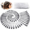 60Pcs Metal Duck Billed Hair Clips for Women Styling Sectioning, Silver Hair Pins for Long Hair, Alligator Curl Loc Clips for Thick Hair Roller, Salon, Bows DIY