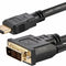 6Ft HDMI to DVI D Adapter Cable - Bi-Directional - HDMI to DVI or DVI to HDMI Adapter for Your Computer Monitor (HDMIDVIMM6)