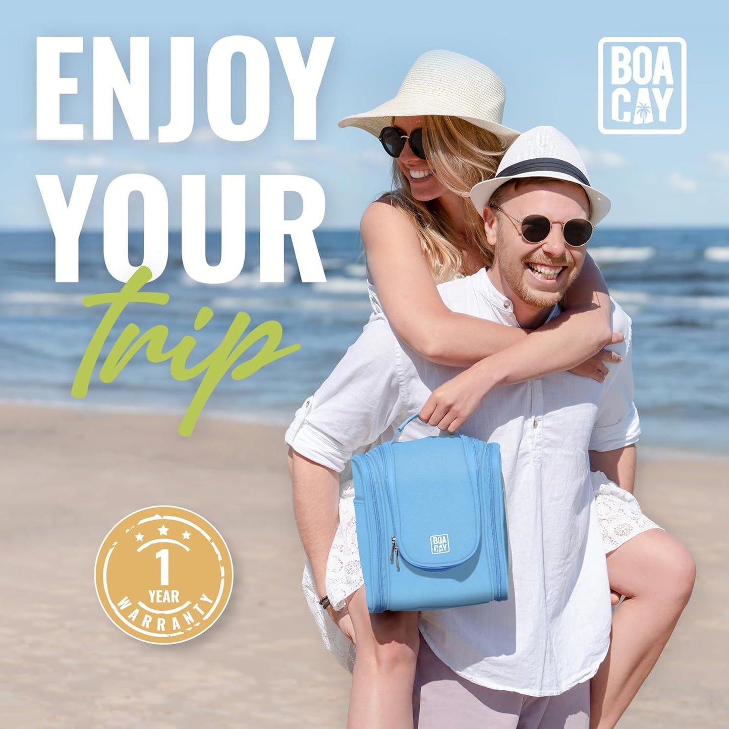 Hanging Travel Toiletry Bag for Women and Men, Makeup Bag, Bathroom & Shower Organizer Kit for Accessories, Cosmetics, Travel Essentials