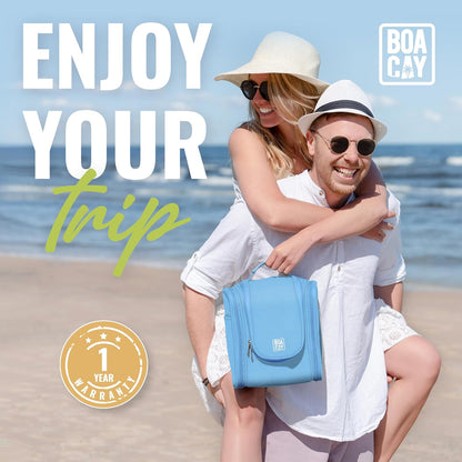 Hanging Travel Toiletry Bag for Women and Men, Makeup Bag, Bathroom & Shower Organizer Kit for Accessories, Cosmetics, Travel Essentials