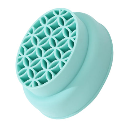 Makeup Tool Cleaner Bowl Makeup Brush Drying Mat Makeup Brush Cleaning Mat Cosmetic Cleaning Tool Makeup Brush Scrubber Cleaner Bowl for Makeup Tools Sponge Dryer Green