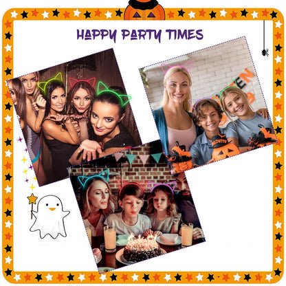 Girl'S Plastic Headbands Tiara Bunny Cat Bow Hairbands