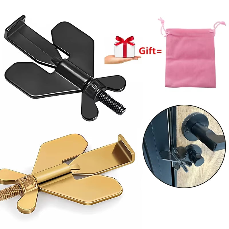 NEW Portable Hotel Door Lock Live Alone Self-Defense Door Stop Travel Anti-Theft Door Stopper Childproof Door Lock Safety Home L