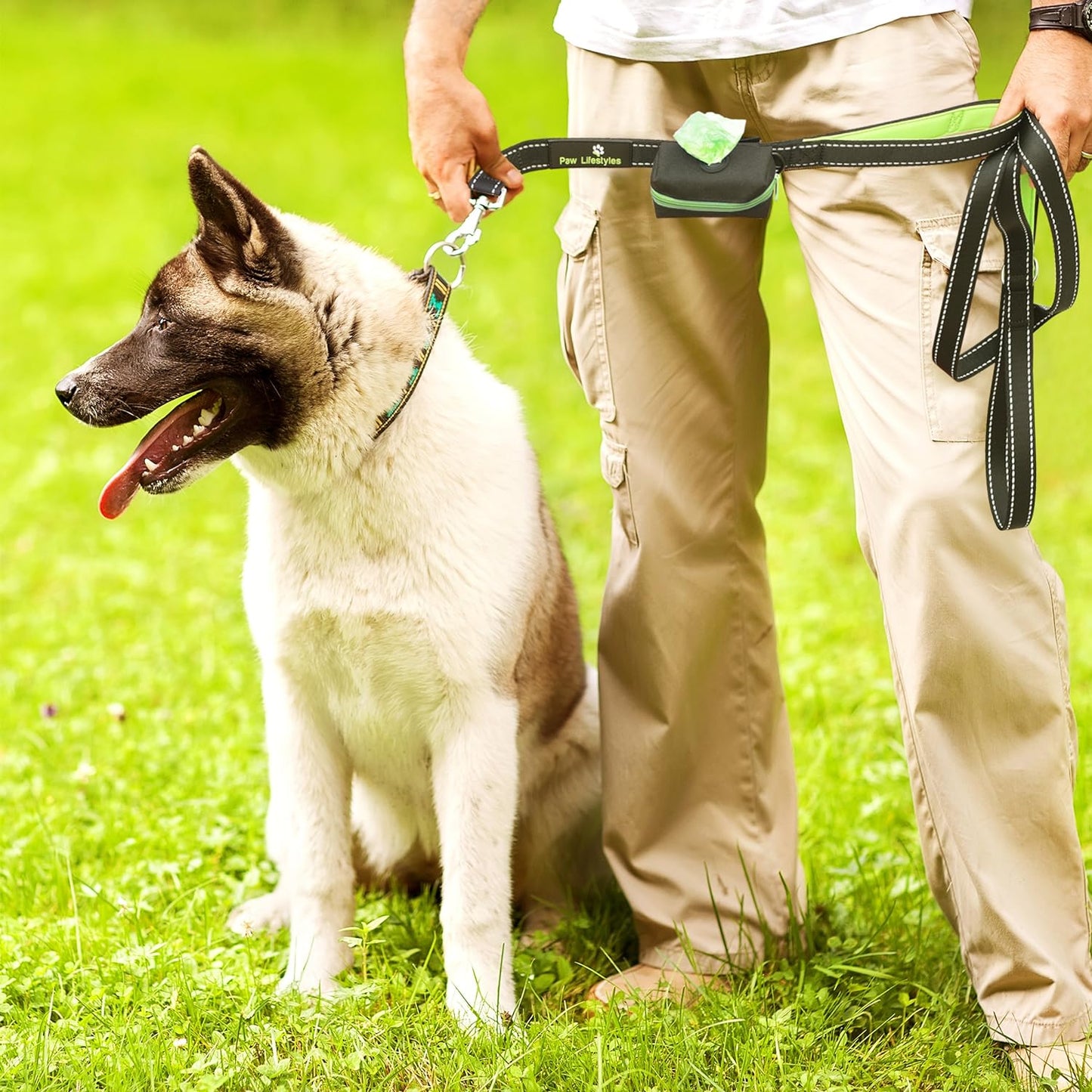 Dog Poop Bag Holder Leash Attachment - Fits Any Dog Leash - Includes Free Roll of Dog Bags – Poop Bag Dispenser