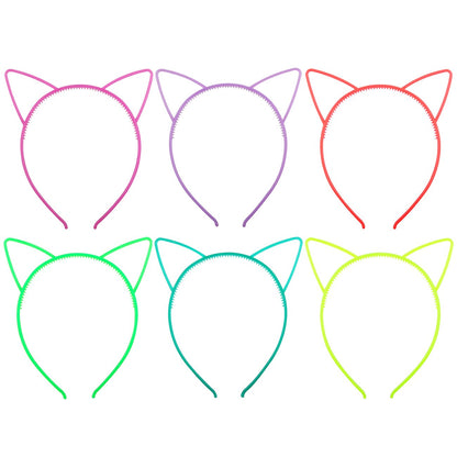 Girl'S Plastic Headbands Tiara Bunny Cat Bow Hairbands