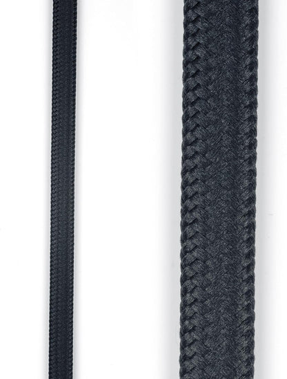 22810 9Ft Fabric Extension Cord, 3 Polarized Outlets, Right Angle Plug, 125 Volts, Black, Extension Cord with Multiple Outlets, Multi Plug Outlet, Electrical Outlet, Home Improvement