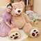 Big Plush Giant Teddy Bear Premium Soft Stuffed Animals, Large Big Teddy Bear 5 Feet Brown, Cuddly Plush Toy for Girlfriends, Kids, 51In