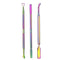 Cuticle Pusher Acetone/Gel/Nail Polish Remover Stainless Steel Professional 3Pcs Set Cuticle Scraper Fingernails & Toenails Clean Manicure Tools Cuticle Care for Women&Girl, CP-3 (Rainbow Color)