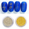 2Pcs Gold Silver Mini Metallic Caviar Nail Beads for 3D Metal Nail Ball Decoration Manicure Tools