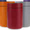 Stainless Steel 12Oz Vacuum Insulated Can and Bottle Cooler | Double Wall Can Cooler for Cans and Bottles | Copper Plated Can Chiller and Metal Cooler | Crimson Red