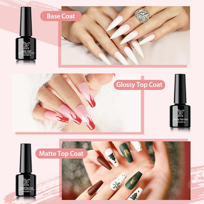 Poly Nail Gel Kit, 10 Colors Poly Nail Extension Gel Kit Starter Kit, Professional Acrylic Nail Kit for Beginner with Everything Gel Nail Kit with UV Light Nail Art Tools for Nail Art Design